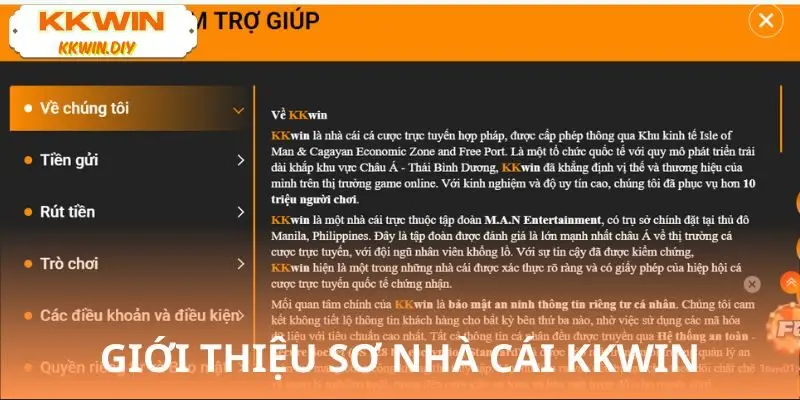 Sơ lược về phần giới thiệu KKWIN